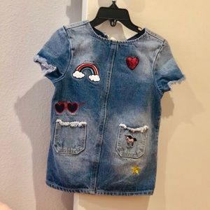 Denim dress for a toddler